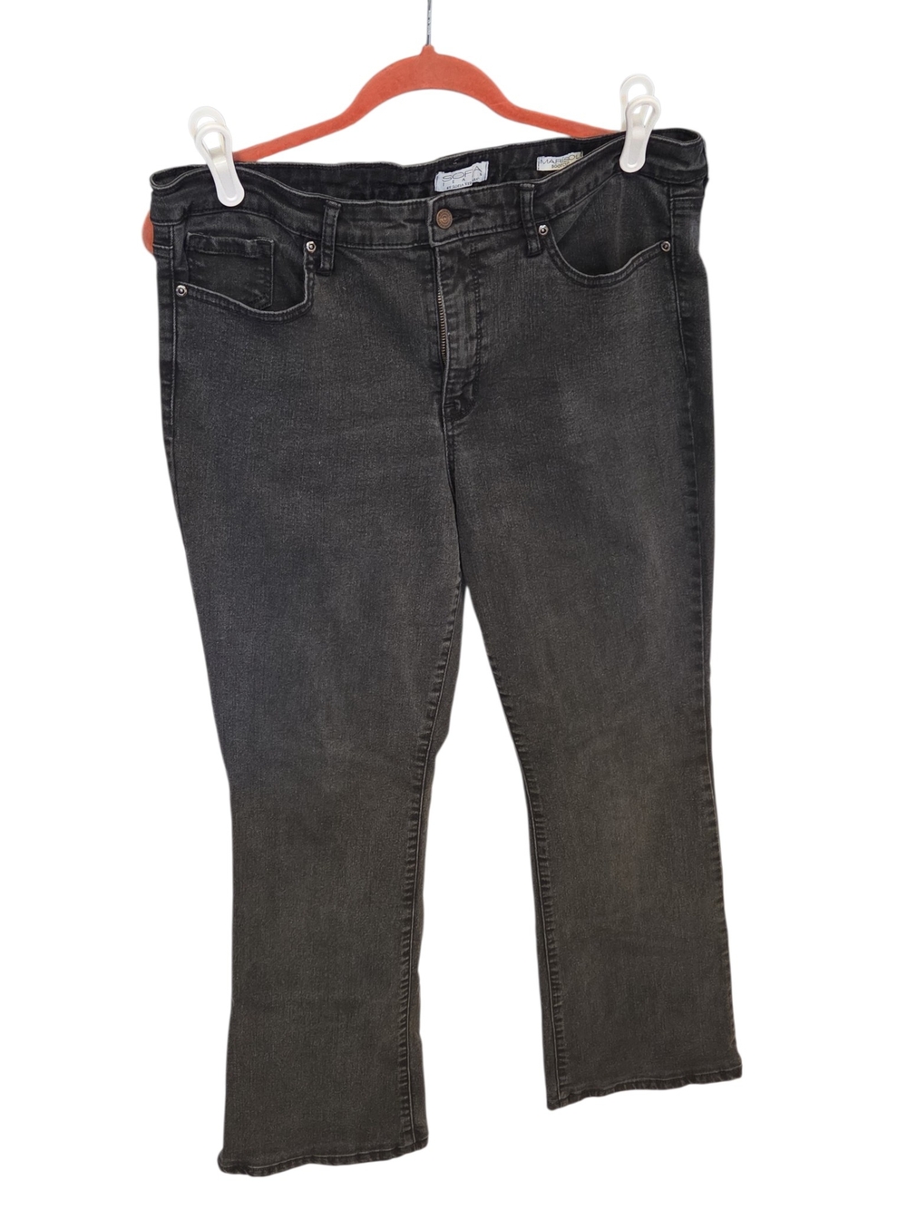 sofia by sofia vergara Women's Black Boot Cut Jeans